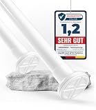 MEISENBERG Gardinenstange ohne Bohren - Weiß, Ø 25 mm - Teleskopstange Vorhang - Duschstange zum Klemmen - Klemmstange für Fenster, Raumteiler und Küche (70-120cm)