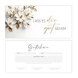 Eummel 40 Blanko Gutscheine zum selber Ausfüllen | Premium Druck | Kosmetik Massage Wellness Fußpflege Gutscheinvorlage Gutscheinkarte Geschenkg