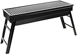 QGKYXT Holzkohlegrills Barbecue Grill Outdoor Tragbar Klappbar BBQ Grill Home Holzkohlegrill Herd Camping BBQ Barbecue Regal Mini Holzk