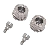 3D -Drucker Dual Gear Extruder -Antriebsrad Set für K1 K1C K1 Ender 3 V3 Plus, Härtungstahl 2 PCS Extruder -Ausrüstung für Verbesserte Leistung, für 3D -Drucker -E