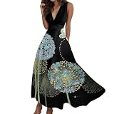 Kleid Damen Elegant Bunt Marmor Drucken Ärmelloses Tank Kleid Mit Rundhalsausschnitt Lockere Tank Trägerkleid Sommerkleid mit Unregelmäßiger Saum Strand Tshirt Kleider Freizeitkleid für Frauen Alltag