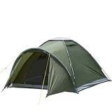 Campingzelt mit Vorraum, Zelte Camping Zelt für 2-4 Person, PU5000 wasserdichte Zelt für Camping Reise Trekking Garten Kuppelzelt Ultraleichte Backpacking 2025 Upg