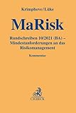 MaRisk: Rundschreiben 10/2021 (BA) - Mindestanforderungen an das Risikomanagement (Gelbe Erläuterungsbücher)