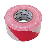 FIXMAN 194216 Absperrband 70 mm x 500 m, rot-weiß