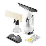 KÄRCHER Akku-Fenstersauger WV 2 Plus N, Akkulaufzeit: 35 min, LED-Ladezustandsanzeige, 2 Absaugdüsen, Sprühflasche mit Mikrofaserbezug, 20 ml Fensterreinig