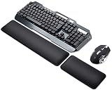Sidorenko Handballenauflage Set für Tastatur und Maus - Hochwertige und Bequeme Handauflage - Schonende Handgelenkauflage, Wrist R