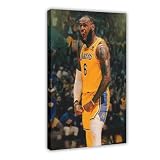 efhavce Poster auf Leinwand, Motiv: Kaiser des Basketballs, LeBron James, Wandkunst, Dekordruck, Gemälde für Wohnzimmer, Schlafzimmer, Dekoration, 30 x 45