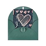 GeRRiT Weihnachtskarten mit Aufschrift 'I Love You' mit Herzen, für Geburtstag, Hochzeit, Dankesk