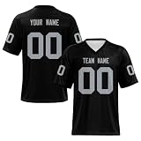 Yunshenla Personalisiert American Football Kostüm Oversize Rugby Trikot Herren Damen Kinder Jugend Custom Jersey Personalized Name Und Number Kindertrikots, Personalisierbar Oder Blanko(#23)