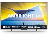 Philips Ambilight 55PUS8109 4K LED Smart TV - 55-Zoll Display mit Pixel-präziser Ultra HD, Titan OS Plattform und Dolby Atmos, Funktioniert mit Alexa und Google Sprachassistent - Satiniertes C