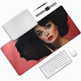 Vintage Mauspad XXL Mauspad 600x300 mm Schreibtischunterlage, Wasserdicht Mauspad Frau Mousepad XXL, Gaming Mauspad Groß Verbessert Präzision und Geschwindigkeit, für Gaming Zubehör Zimmer Deko -MU774
