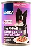 Edeka Feine Mahlzeit mit Lamm & Huhn, Nudeln und Karotten Hundefutter, 12er Pack (12 x 400g)