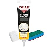 ISPAR Fugenreparatur Anthrazit 400g – Fugenfüller & Fugenmörtel für Fliesen – Mit Spachtel & Schwamm – Schnell trocknend & Geruchsneutral – Für Bad, Küche & Fugenauffrischung