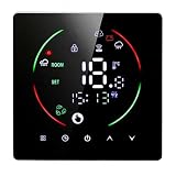 Saluaqui Smart Thermostat WiFi App -Steuerung mit Timer | Programmierbarer Bodenheizungsregler für Zuhause | Fernbedienung für AC 90-240V