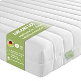 DREAMSTAR Easy Flex | ergonomische 7-Zonen Kaltschaummatratze | Öko-Tex Zertifiziert | Härtegrad 2 und 3 (H2 & H3) | Rollmatratze 16 cm | Made in EU I 90 x 200
