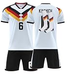 Fussball Trikot Kinder und Erwachsene, Heim Auswärts Fussball Trikot, 2026 WM Deutschland Fußball Trikots, Fussballtrikot Jungen Herren Football T-Shirt, Short und Socken S