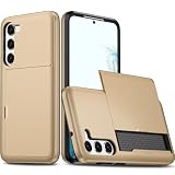 GoodcAcy Compatible with Handyhülle für Samsung Galaxy S6 Edge Case Silikon,Handy Cover mit Kartenfach Schutzhülle TPU Stoßfest Flexibel Handy Tasche Bumper Brieftasche Case-G