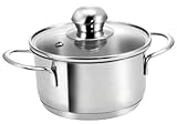 Kopf Mini Induktion Kochtopf Parvus, Ø 12 cm, Höhe 6,5 cm, 0,65 Liter, E