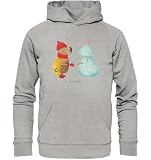 Mr. & Mrs. Panda Größe S Organic Hoodie Nachtfalter Schneemann - Geschenk, Weihnachten, Unisex, Advent, Schneemann Bauen, Männer Hoodie, M