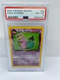 Dark Slowbro 29/82 PSA 8 abgestufte seltene Pokemon-Karte (2000 Pokemon Rakete) + TitanCards Top