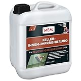 MEM Keller-Innen-Imprägnierung, Zur Abdichtung von feuchten und nassen Flächen, Für verschiedene Untergründe, Lösemittelfrei, 5 l B
