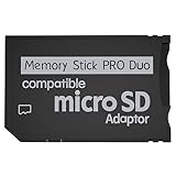 Aukuoy PSP Memory Stick Adapter: Micro SD auf PSP Memory Stick PRO Duo MagicGate Karte für PlayStation Portable, Kamera, Handy