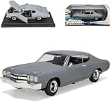Generisch Chevrol. Chevy Chevelle Matt Grau 1970 Fast Furious 4 1/18 ERTL Modellauto M