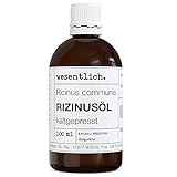 wesentlich. Rizinusöl kaltgepresst 100ml - 100% reines Rizinusöl - für Haut und Haare, Wimpern und Augenb