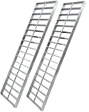 MOSINSBO Abflussgitter aus verzinktem Stahl, 61 x 12,7 cm für Polylok Schwerlastgraben 2 Stück für den Außenbereich, B-Klasse, Ersatz-Abwasserrost, langlebig, silberfarben, rechteckig, Ablaufg