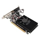 GT610 1 GB DDR3 Grafikkarte, PC Desktop Grafikkarte mit HDMI VGA DVI Anschluss PCI Express X16 2.0, Schnell Kühlende 64 Bit Grafikkarte für Desktop Comp