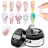 SUPWEE Feste Builder Gel-Nagelverlängerung, multifunktionales Klar Antihaft-Handskulpturen-Aufbaugel zum Schnitzen von Mustern Prägung hartes Gel für Nägel Mniküre 14 g (0,49 fl oz)