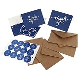 TEHAUX 16 Stück Hochzeits Dankeskarten Dankeschön Geschenkaufkleber Etiketten Aufkleber Dankeschön Etiketten Dankeskarten Segenskarten Erntedankumschläge Das Papier B