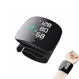 LUFEIS Handgelenk-Blutdruckmessgerät, automatisches Blutdruckmessgerät mit LED-Bildschirm, tragbares Blutdruckgerät mit verstellbarer Manschette und automatischer Stimme und 3-farbig