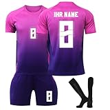 Generisch 24/25 Deutschland Trikot, Fußball Trikot,Anpassbarer Name und Nummer Kinder Erwachsenenfußballtrikot, Fussball Trikot Kinder, T-Shirt Shorts und Sock