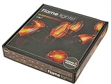 Spetebo Lichterkette mit Flammeneffekt - 360 cm - Garten Beleuchtung mit 10 Glühbirnen - Deko Flammen Effekt Licht Außen Innen Flame Lig