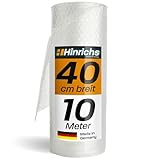 Hinrichs Luftpolsterfolie Rolle 10m x 40 cm - Ideal für Versand, Verpackung und Umzug - 100% recyclingfähig - Bubble Wrap als Verpackungsmaterial - Nopp
