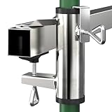 4smile Sonnenschirmhalter Balkongeländer - Metall Sonnenschirm Halterung Balkon, flexibel montierbar - Kompakte Schirmhalterung Balkongeländer ersetzt Sonnenschirmständer Balk