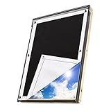 Update Sonnenschutz Dachfenster Rollo Verdunkelungsrollo, Verdunklungsstoff Rollo Verdunkelung Hitzeschutz ohne Bohren Hitzeschutzrollo für Velux- und Roto-Fenster in verschiedenen Größen 60 * 93