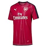 PUMA Herren Arsenal FC Stadium SS with EPL Sponsor Logo Jersey, Chili Pepper/Peacoat, XXL