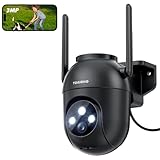 Überwachungskamera Aussen: 2K Kamera Überwachung Aussen Wlan IP Kamera Outdoor Kabel Außenkamera 2,4G/5G WiFi PTZ Homekit Videoüberwachung Outdoor Camera Schwarz mit Automatische Nachverfolgung