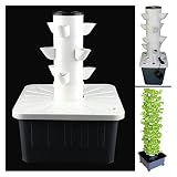 Hydrokultur-Anbausystem, DIY-Balkon-Hydrokultur-Anbausystem, abnehmbare PP-Besiedlungsbecher, Hausgarten, Bauernhof, Gewächshaus, vertikale Turmpflanzgefäße , Geschenke für den Innengartenbau(8-lay