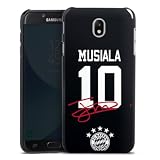 Hard Case kompatibel mit Samsung Galaxy J5 Duos 2017 Schutzhülle schwarz Smartphone Backcover FC Bayern München Jamal Musiala FCB