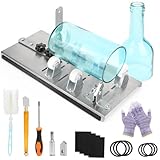 SWAWIS Glasschneider für Flaschen Flaschenschneider Glasschneider Premium Glasflaschenschneider für DIY Lampen, Kerzenständer mit Sicherheitshandschuhen & Zubehö