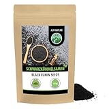 Schwarzkümmel ganz (500g), Schwarzkümmelsamen 100% naturrein, Schwarzkümmelkörner natürlich ohne Zusätze, veg