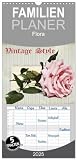 Familienplaner 2025 - Vintage Style mit 5 Spalten (Wandkalender, 21 cm x 45 cm), CALVENDO