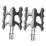 LOORGVEL Ultraleichtes Aluminium Fahrradpedal Klappbar rutschfest Mountainbikes Rennräder und Falträder Langlebig und Effizient fü