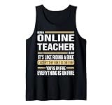 Online Lehrer Definition Lustiger Job Tank Top
