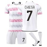 23/24 Juve Trikot Neue Saison Hause/Auswärts Fußball Trikots Shorts Socken Set für Kinder/Erwachsene, Juve Fussball Trikot Herren Jungen Trainingsanzug