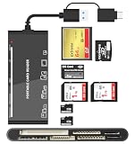 USB C & USB3.0 Multi-Kartenleser für Windows/Mac/Linux/Android, SD/TF/CF/Micro SD/XD/MS Leser/Adapter/Hub für SD SDXC SDHC CFI TF Micro SD Micro SDXC Micro SDHC MS MMC UHS-I