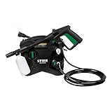 STIER Hochdruckreiniger PDR-150, 1600 W, max. Druck 135 bar, Fördermenge bis 330 l/h, 10 Meter Arbeitsradius, 5 Meter Schlauch, inklusive Seifenflasche, geeignet für Auto, Reifen, Fahrrad, T